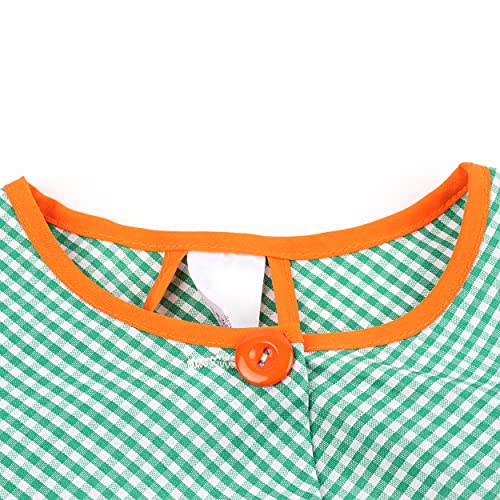 Thumbnail 7 de Etrexonline Bata Escolar Infantil con Botones, Verde (Talla 2, 3-4 años) para Guardería y Colegio