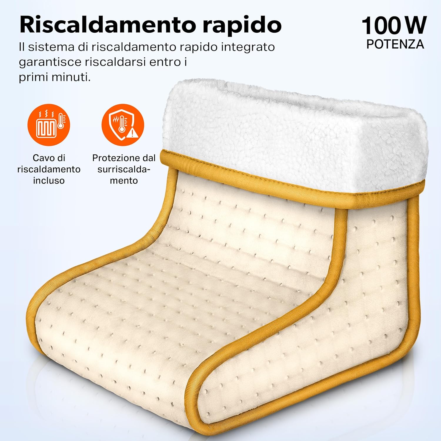 Thumbnail 1 de Sinnlein Scaldapiedi: Scaldapiedi elettrico a 6 temperature, spegnimento automatico e design pieghevole