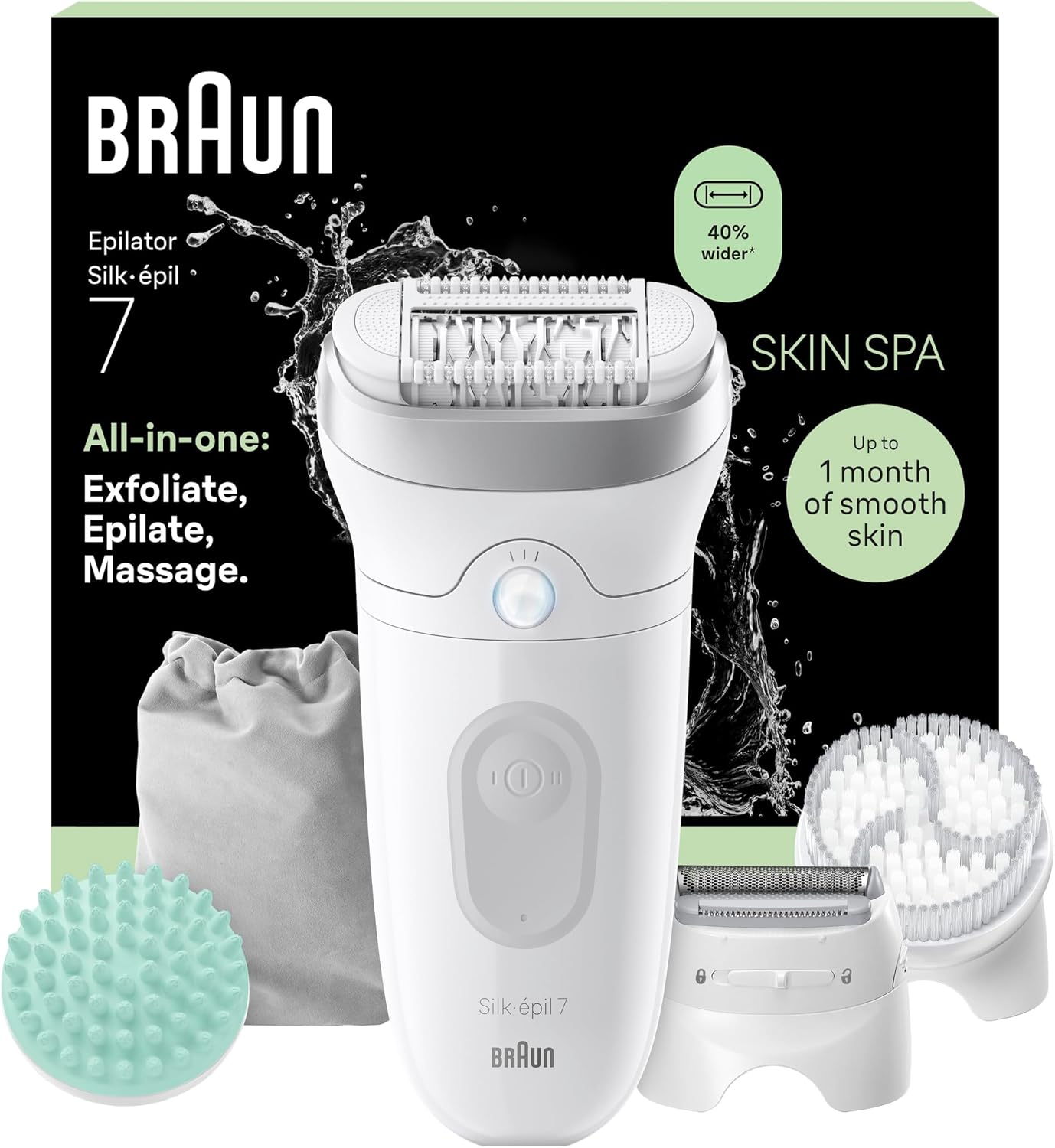 Detalle de Braun Silk·épil 7 SkinSpa epilator 7-081 🪒