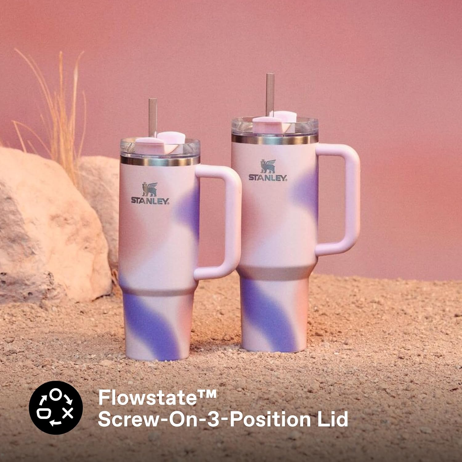 Thumbnail 4 de STANLEY 1913 Quencher H2.0 FlowState Tumbler 0.89L (Rose Petal Motion) – cold for 9 hours, iced for 40