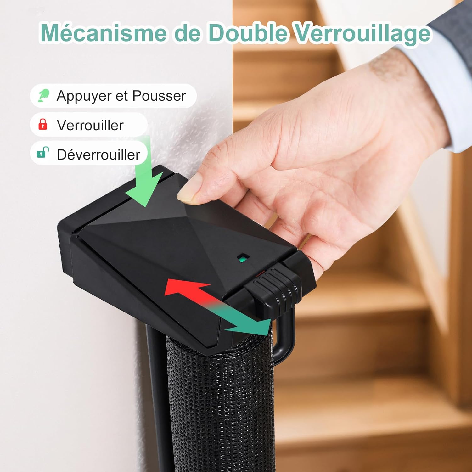 Thumbnail 4 de Barrière Sécurité pour Enfant et Chien - Barrière Sécurité Retractable 1,5 m avec Renforcement en Fibre de Verre
