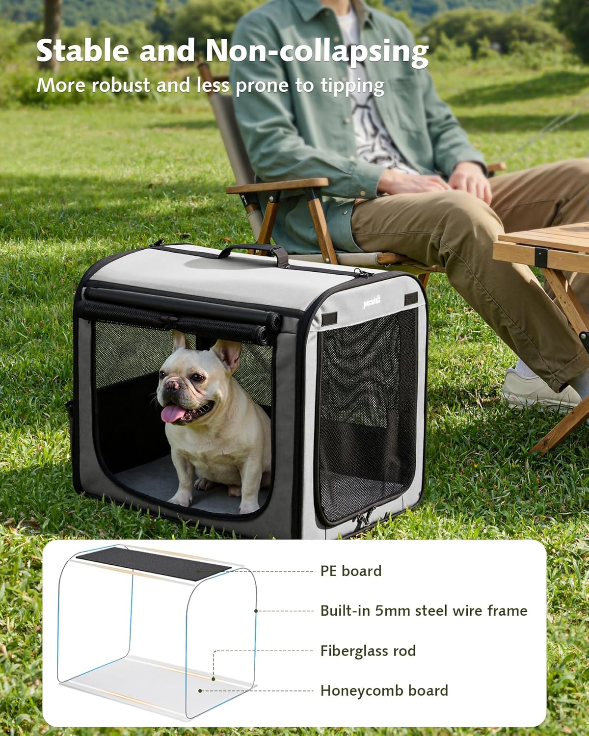 Thumbnail 4 de pecute Hundetransportbox Stabil 61x52x45 cm