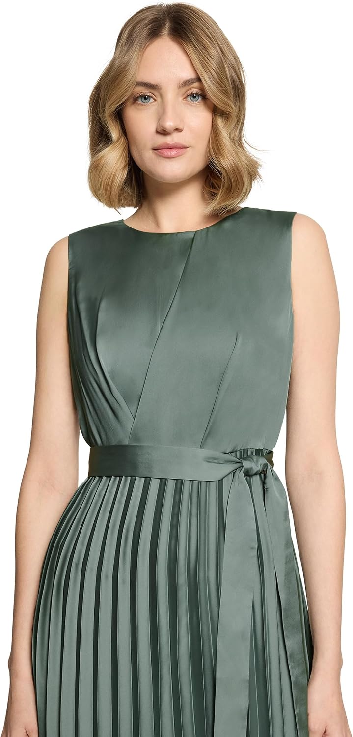 Detalle de Betty & Co 1347/3201 Robe Femme – robe midi fluide à pli plissé