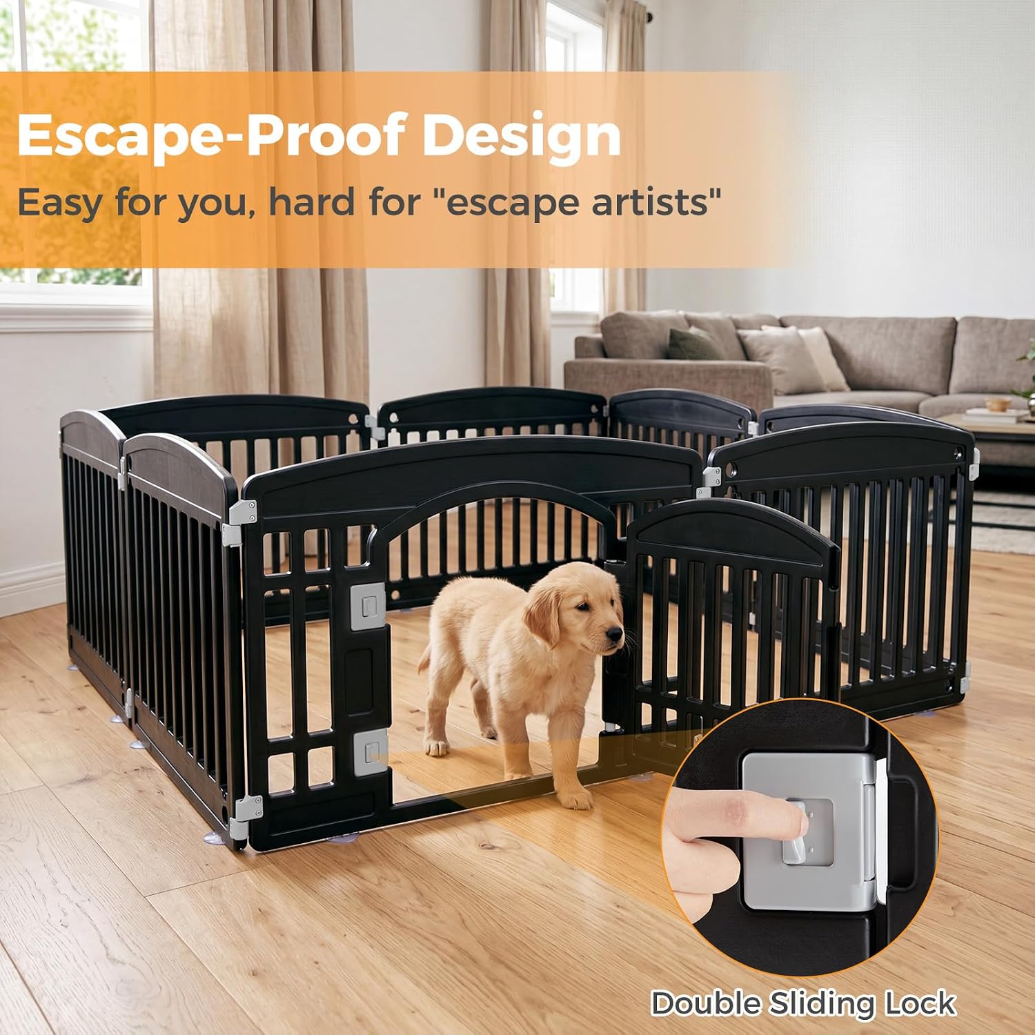 Detalle de NEWBULIG Dog Playpen, 24-Inch
