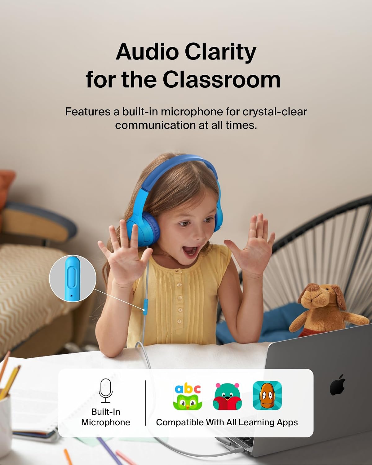 Thumbnail 3 de Belkin SoundForm Mini Kids Headphones 85dB