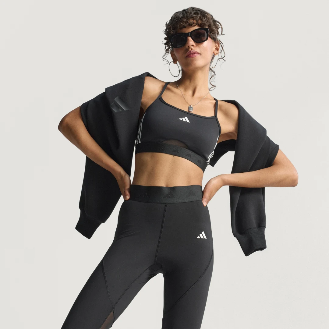 Detalle 2 de Mallas largas Hyperglam de Adidas (color Negro) – ficha de compra