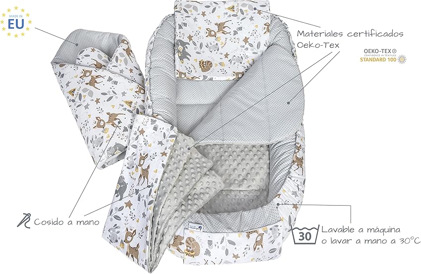 Thumbnail 2 de Medi Partners Nido para Bebé Recién Nacido 🦌 Juego 5 Piezas