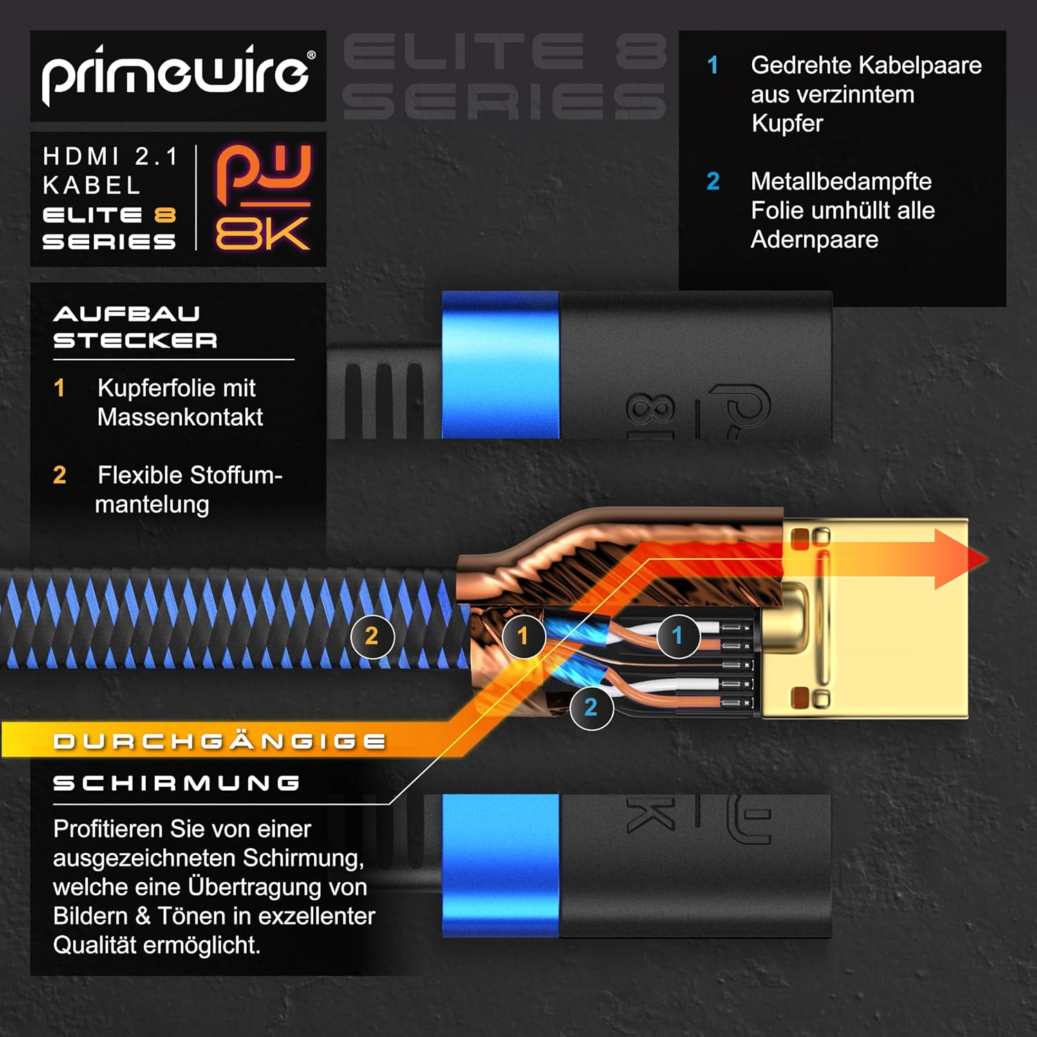 Thumbnail 4 de Primewire 8K HDMI Kabel 2.1 3m