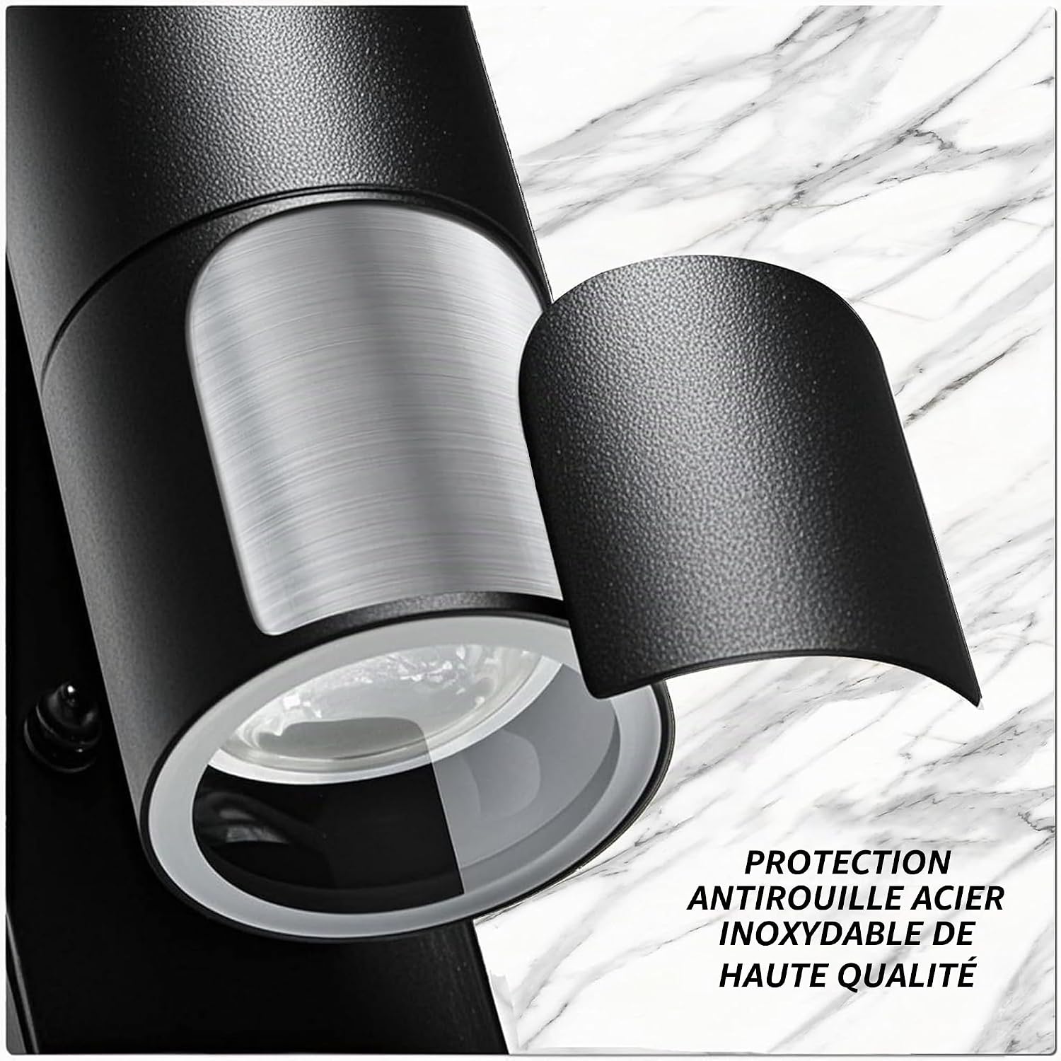 Thumbnail 6 de JNR ST5009 buitenwandlamp met PIR-sensor, IP54 en 5 W GU10-ledlamp