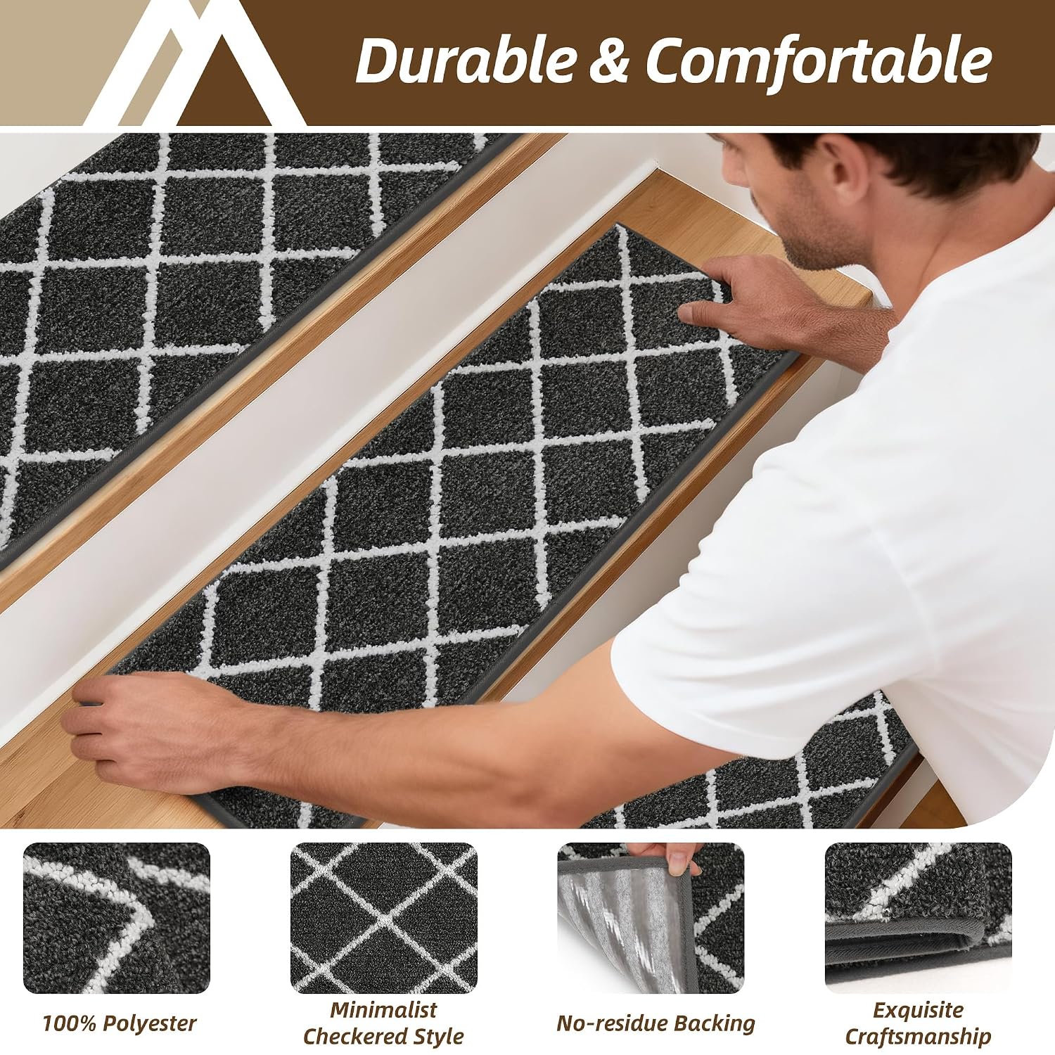 Thumbnail 2 de COSY HOMEER Stair Treads 9 x 28 in