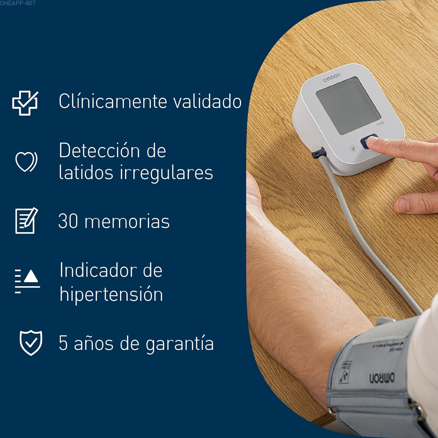 Detalle 2 de OMRON X2 Essential tensiómetro de brazo 22-32 cm
