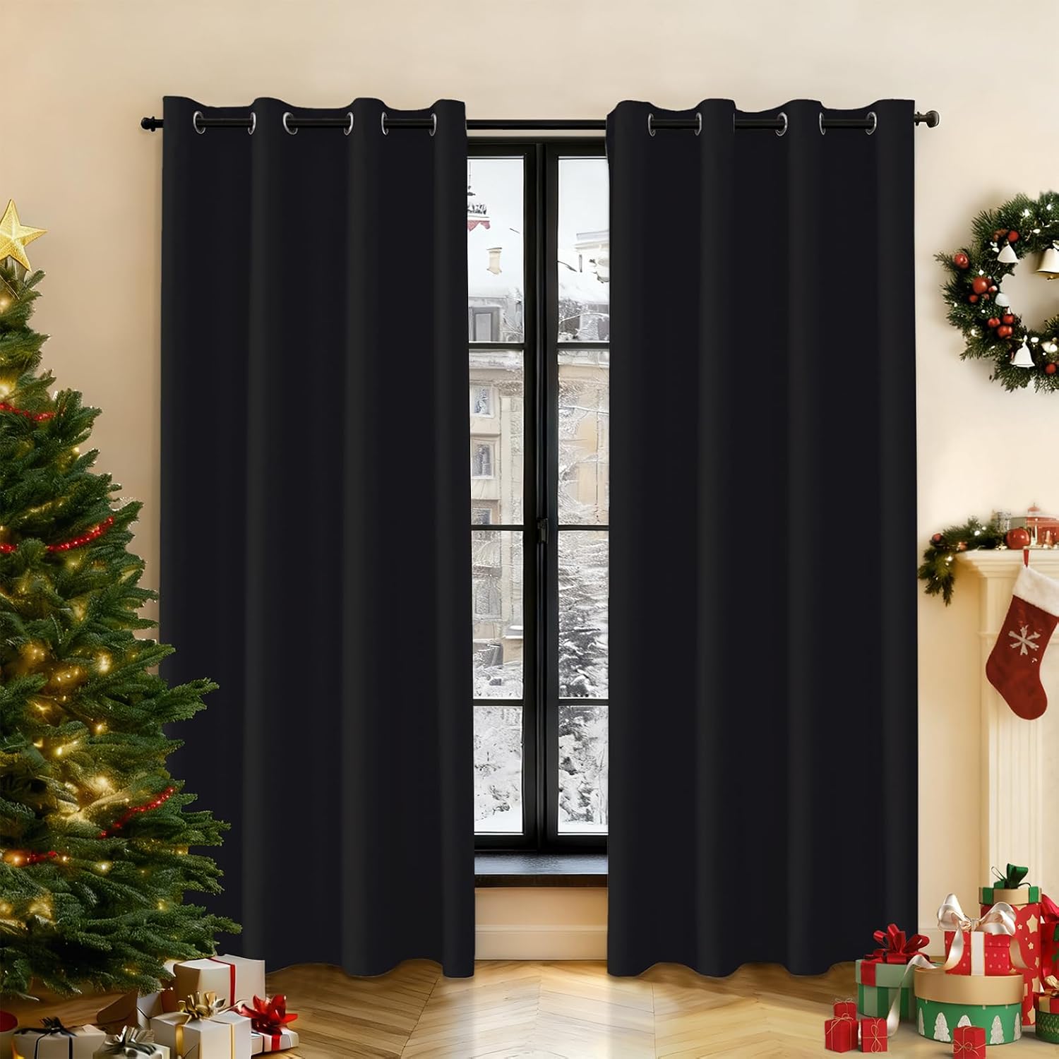 Detalle de Ystyle Rideau occultant 140x240 Lot de 2