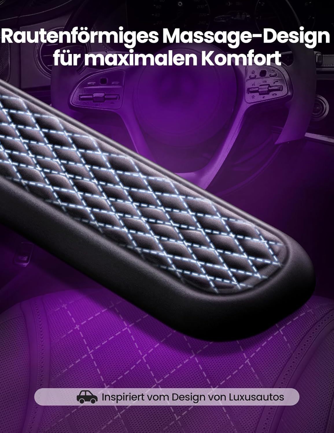 Detalle de VAYDEER Handballenauflage für Tastatur und Maus (Wrist Rest) mit Memory-Foam, Schwarz