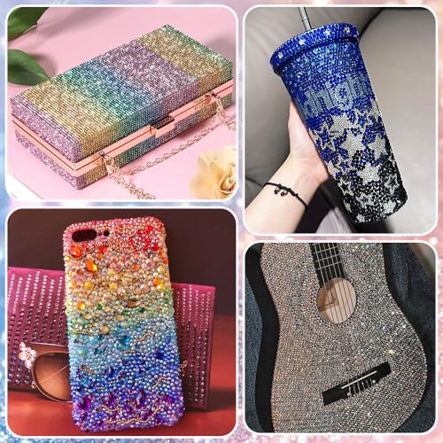 Thumbnail 3 de JOLCEEY 36000pcs Nail Art Rhinestones – 3mm Flat Back Gems in 40 Colours with Pick Up Tweezers and Pen