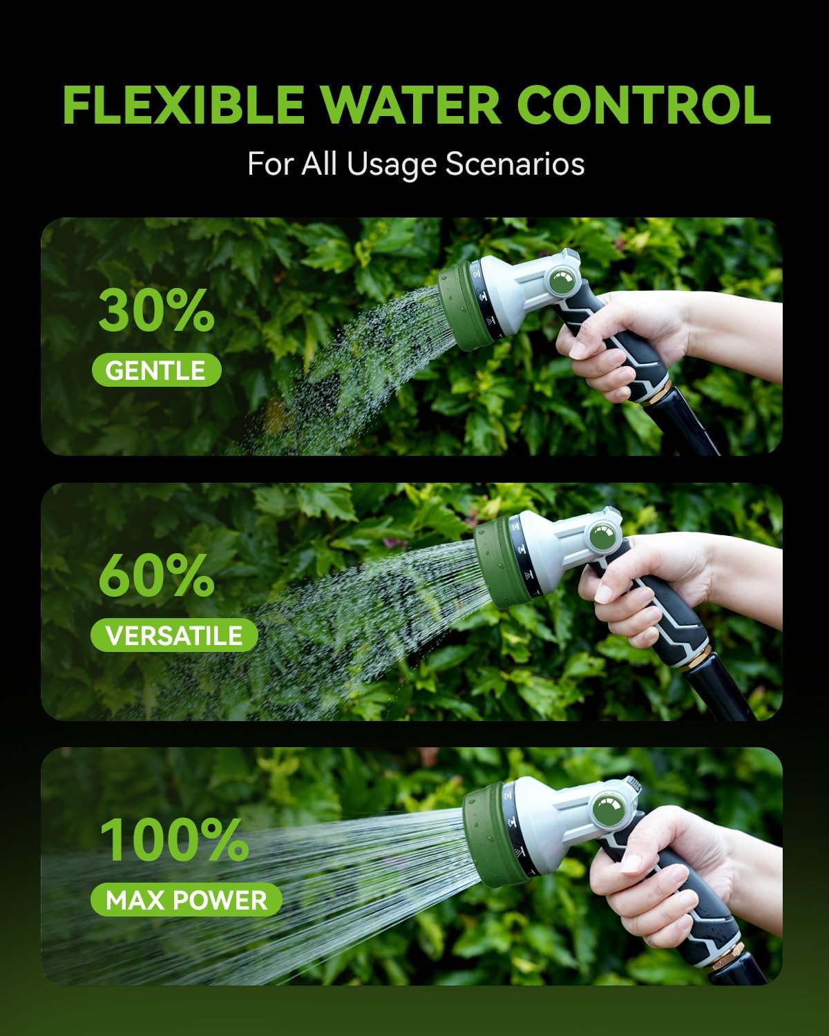 Detalle de RAINPOINT Metal Garden Hose Nozzle