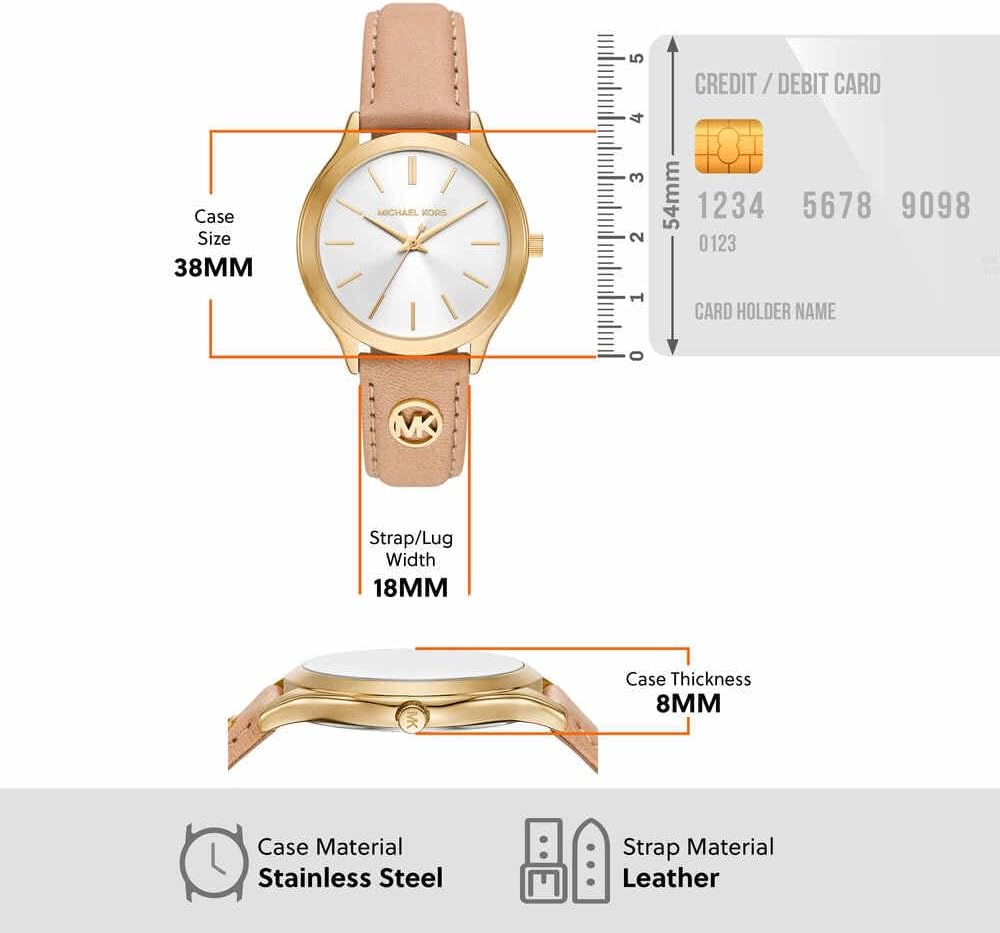 Thumbnail 4 de Michael Kors Slim Runway Montre pour femmes
