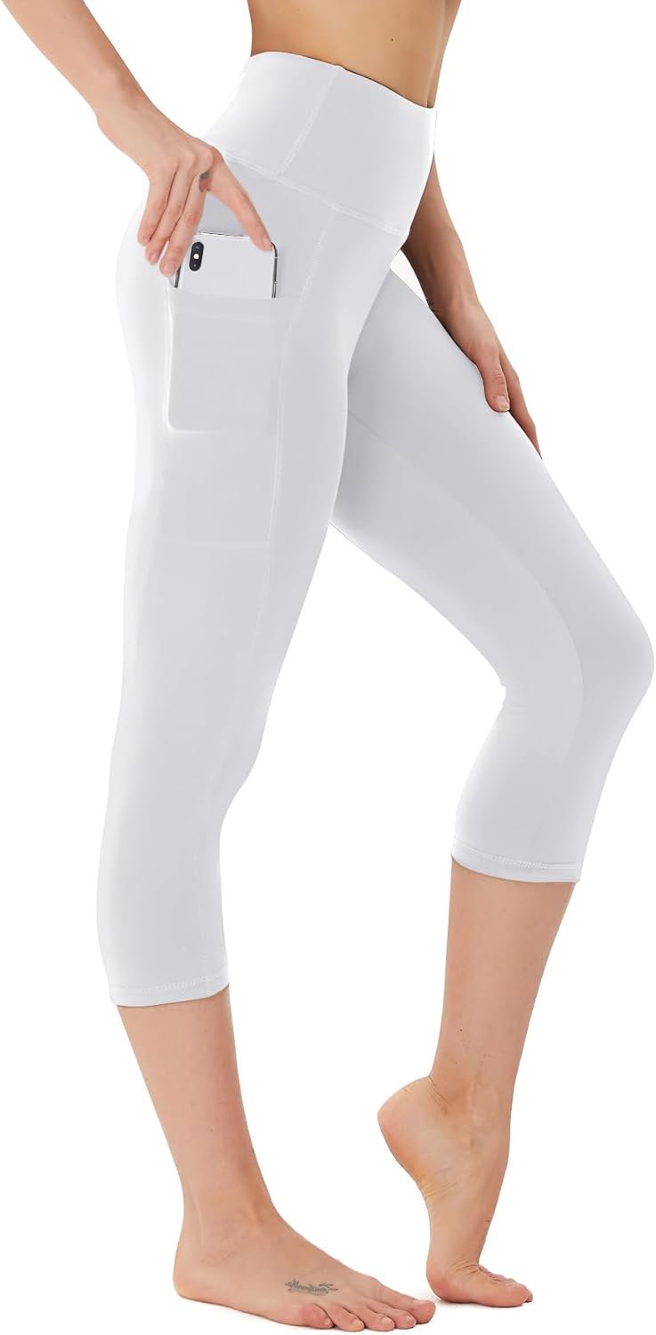 Thumbnail 6 de FOTOCITI Damen Leggings Capri mit Taschen – Hoher Bund, blickdicht, 3/4 Länge