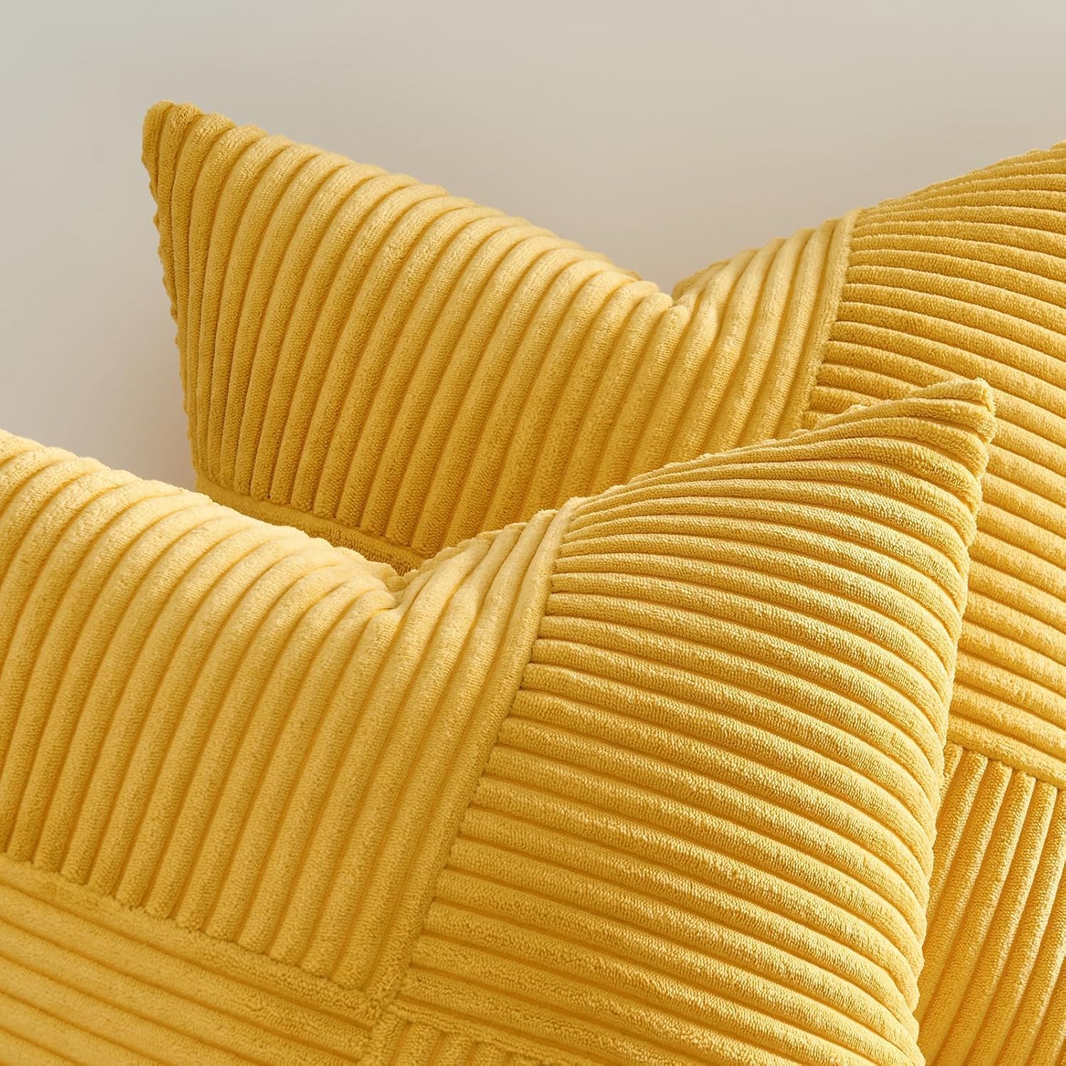 Detalle 2 de Topfinel Fundas Cojines 60x60 Amarillo