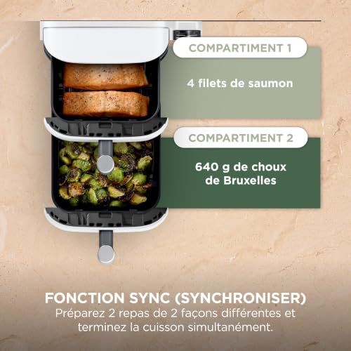 Thumbnail 6 de Ninja Double Stack XL Air Fryer: Friteuse sans huile verticale 9,5 L, blanc