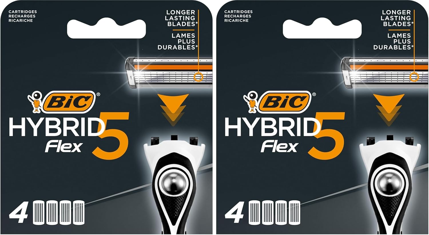 Thumbnail 4 de BIC Hybrid 5 Flex Rasierklingen – 8er Nachfüllpack für Herrenrasierer