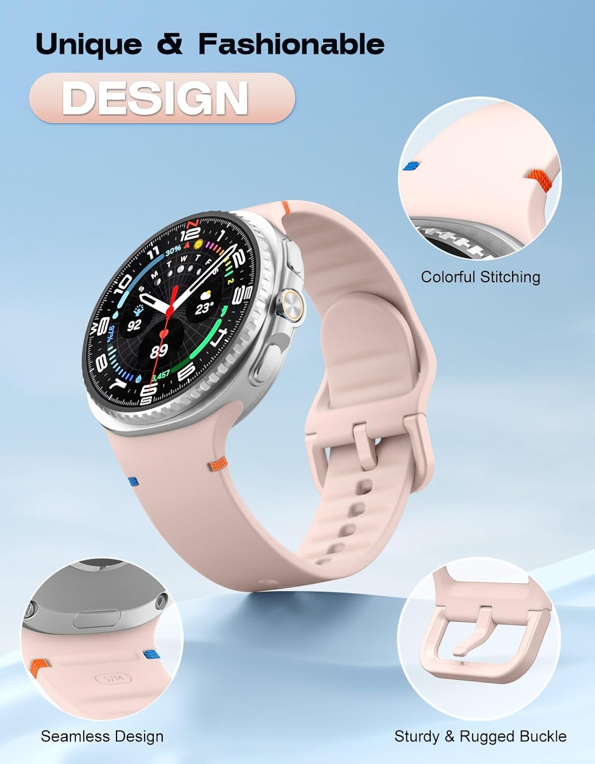 Detalle de MoKo Sport Strap for Samsung Galaxy Watch 8 40mm
