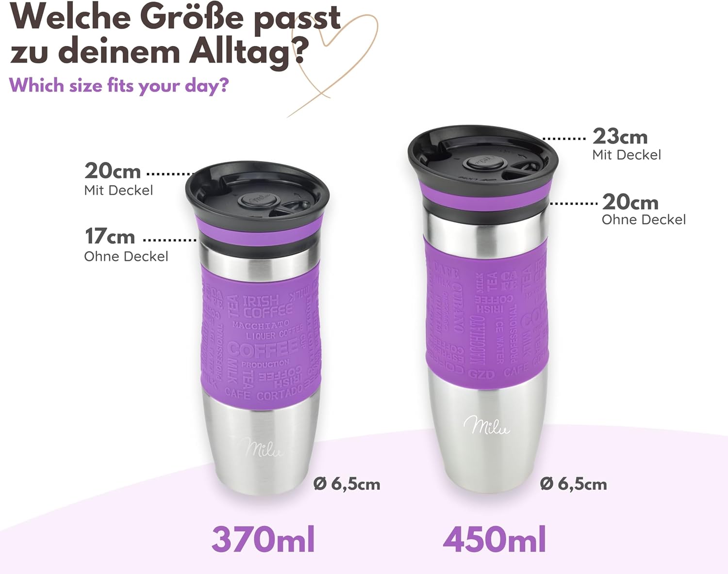 Thumbnail 3 de Milu Thermobecher 370 ml violett