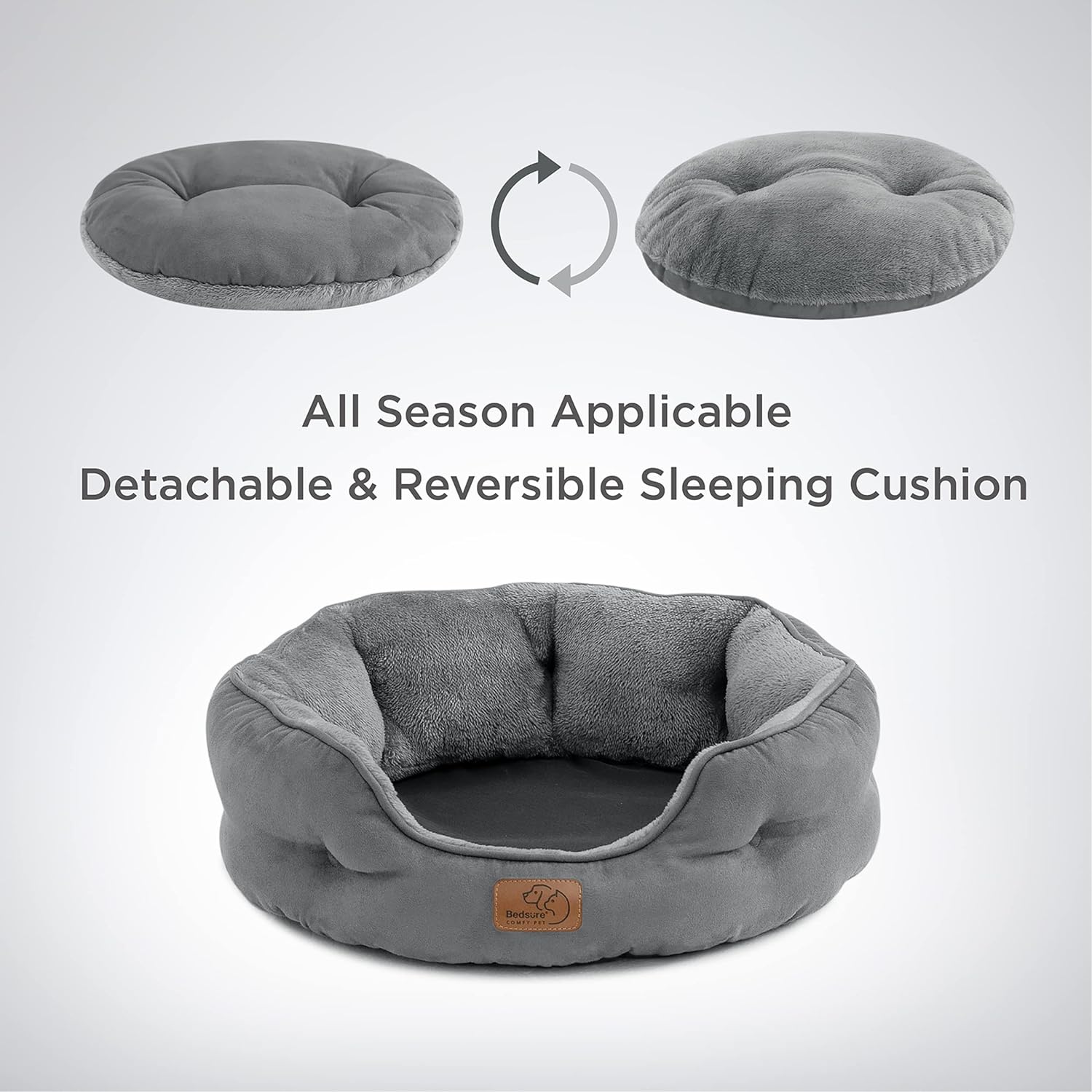 Detalle 2 de BEDSURE Katzenbett waschbar 51x48x15 cm