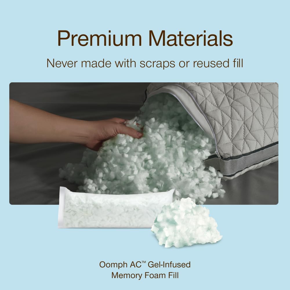 Detalle de Coop Home Goods COMIN18JU056110 Extra Oomph AC Pillow Fill, Gel-Infused Foam