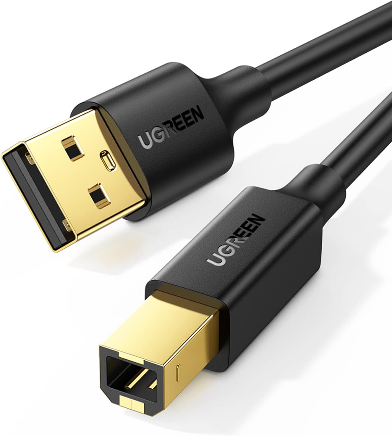 Detalle de UGREEN 10351 USB-A to USB-B Printer Cable, 480 Mbps, PVC