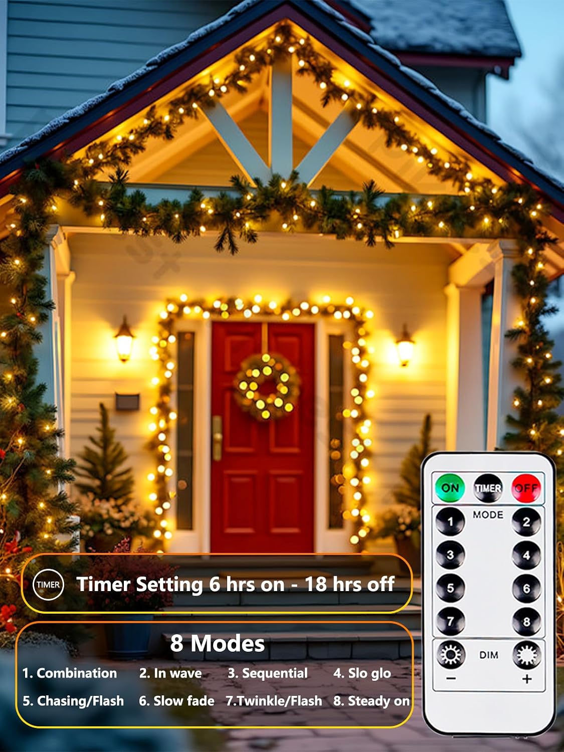Detalle de Albelt Sliver100 Battery Fairy Lights, 33-Foot Warm White, 100 LEDs, 4-Pack