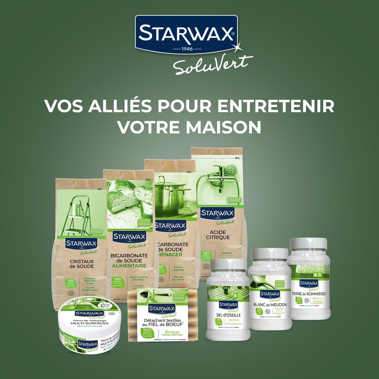 Thumbnail 4 de STARWAX SOLUVERT – Pierre Blanche de Nettoyage Multi-Surfaces (375 g)