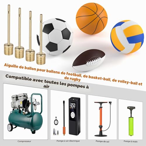Thumbnail 5 de Hejo 33 Pièces Embout Pompe à Vélo — Kit polyvalent pour valves AV/SV/DV et ballons