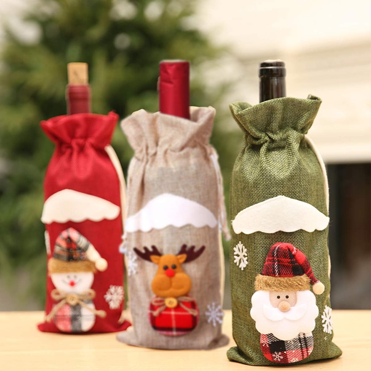 Detalle 2 de 6 Pcs Christmas Wine Bags 6-pack for Bottles ๐ท