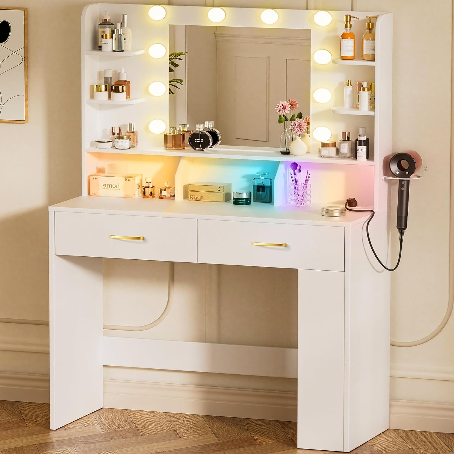 Detalle de LUCKRACER Vanity Desk