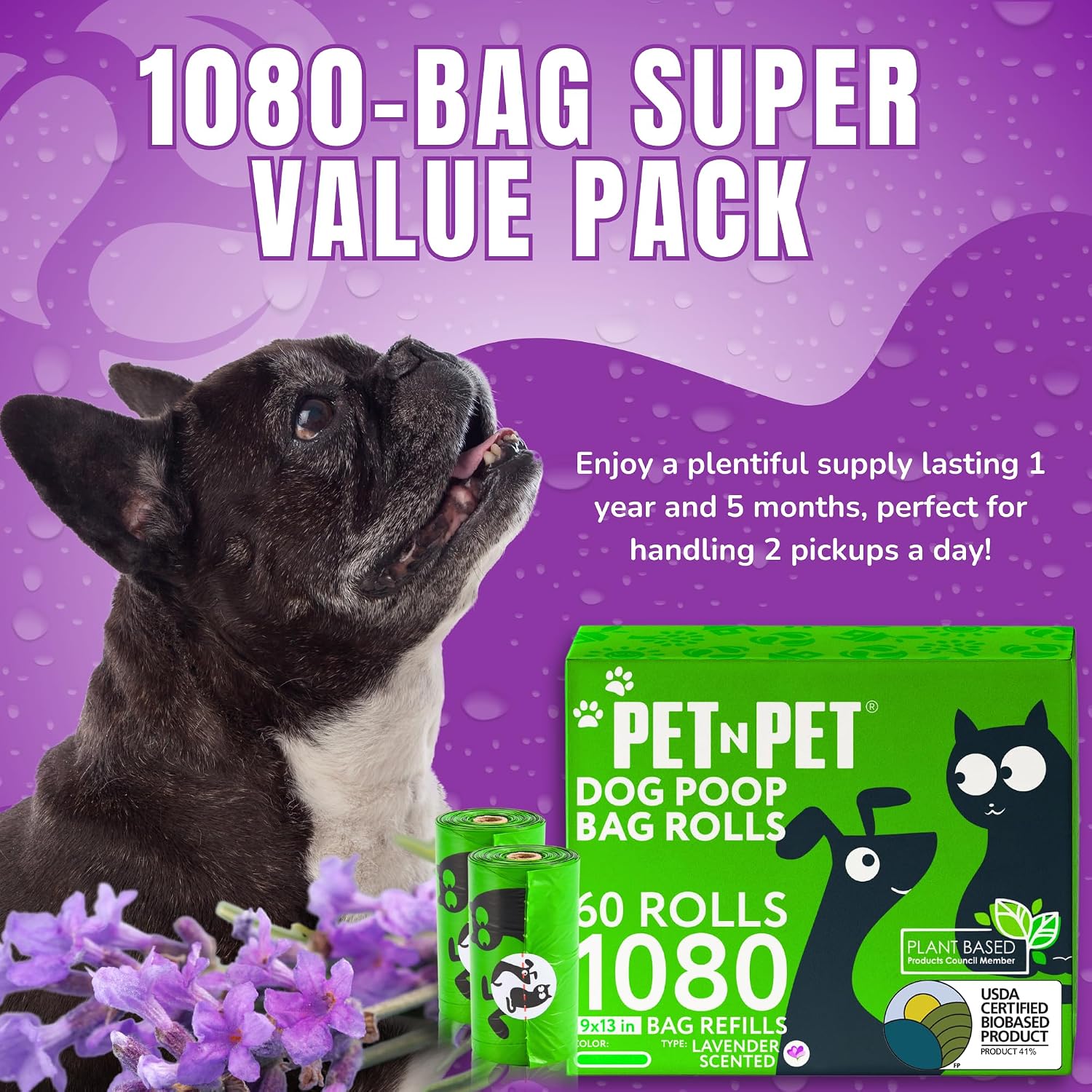 Detalle 2 de PET N PET 1080 Count Poo Bags 9x13