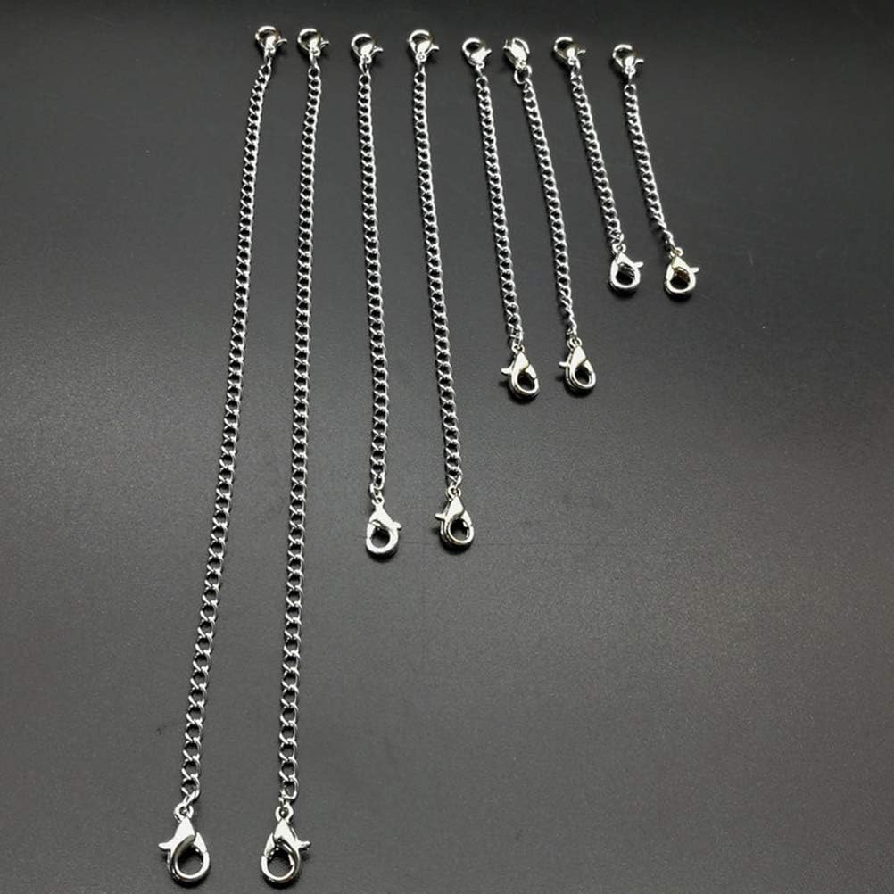 Thumbnail 6 de Healifty Verlängerungsketten aus Edelstahl mit Karabinerverschluss – 4 Längen für DIY-Schmuck und Armbänder