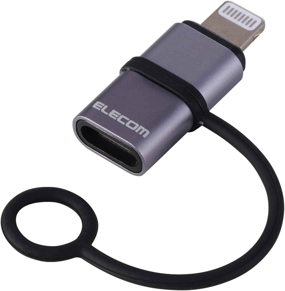 Detalle de エレコム MPA-CFLMECSV USB Type-C to Lightning変換アダプター 60W PD対応・シルバー