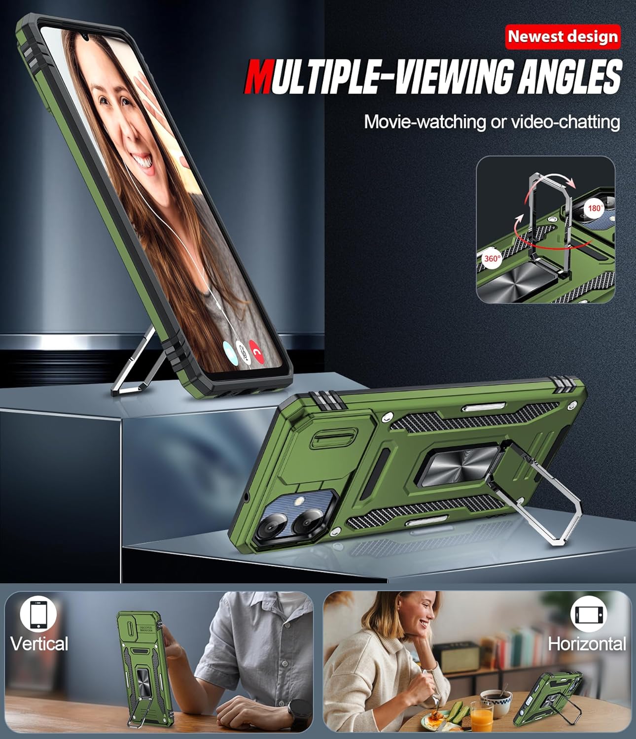 Thumbnail 3 de LeYi Galaxy A06 tough armour case