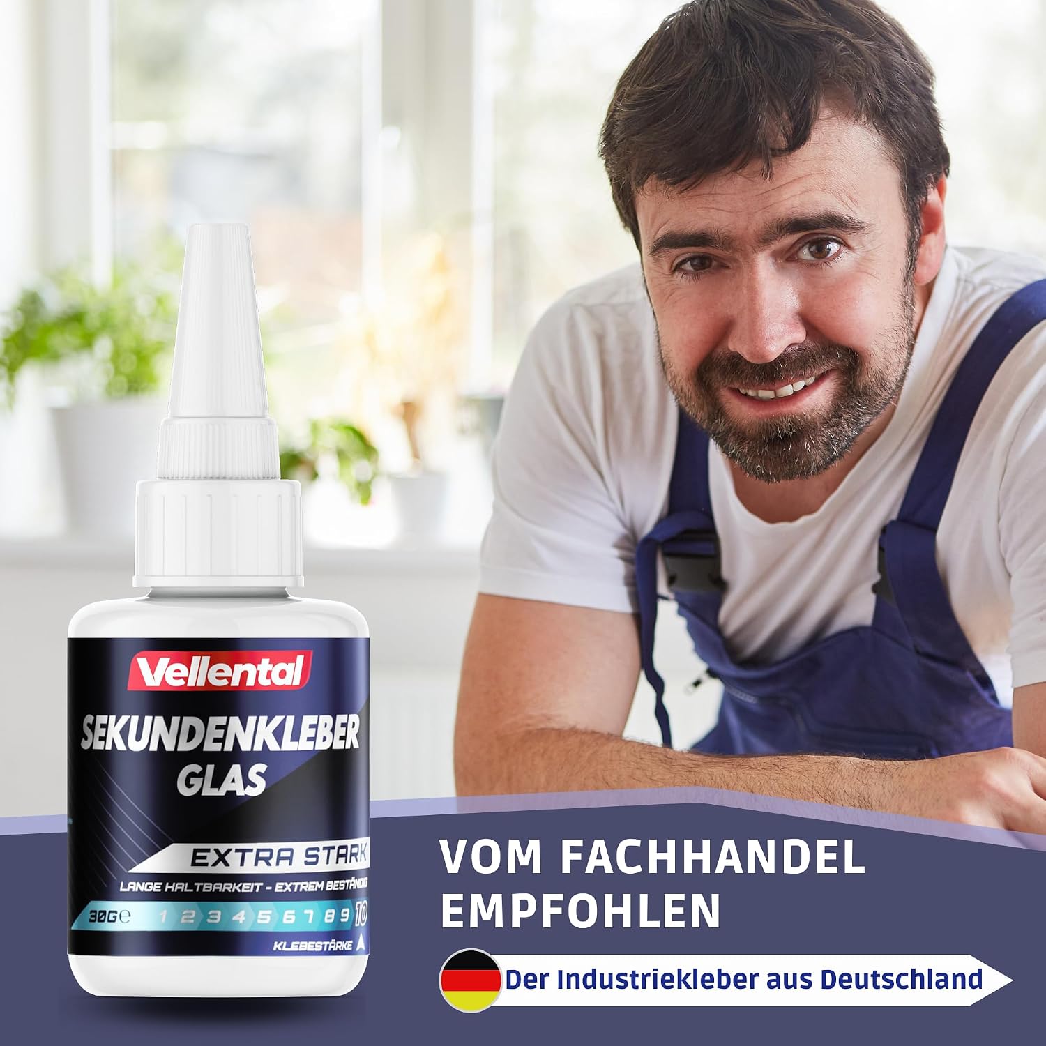 Thumbnail 6 de Vellental Glas-Kleber Sekundenkleber extra stark