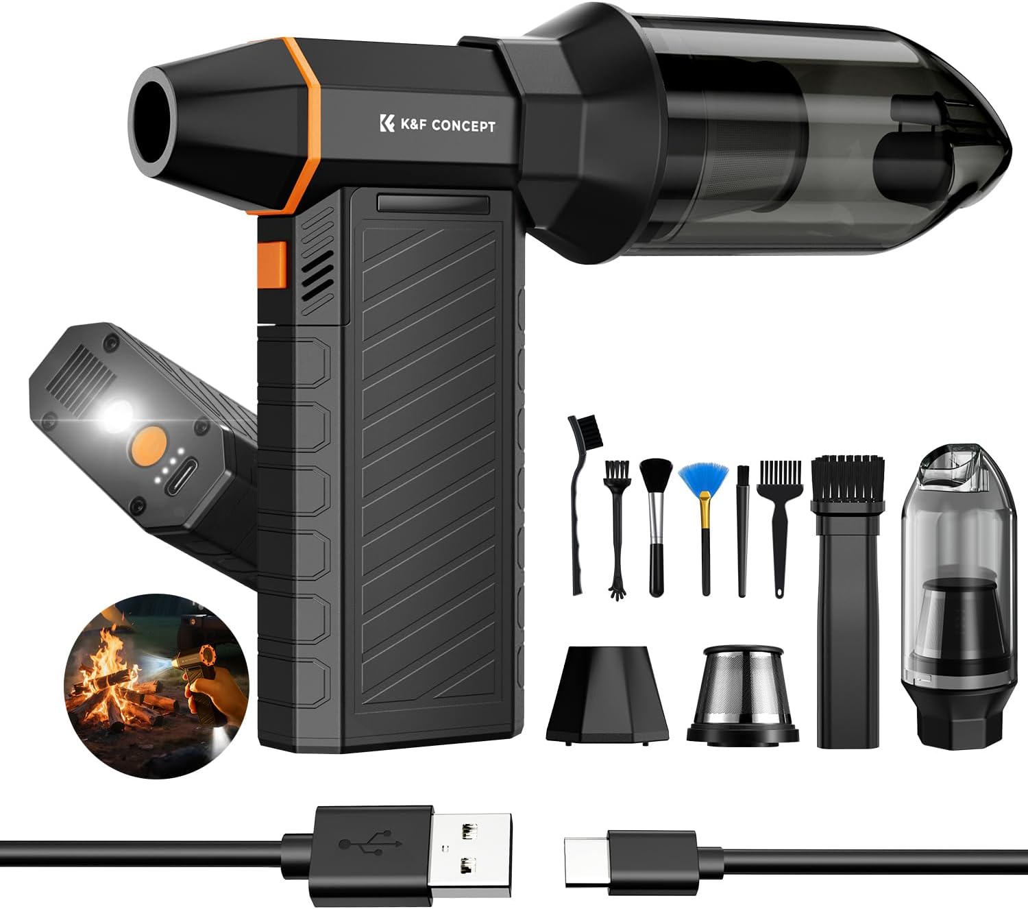 K&F CONCEPT BS500M 2-in-1 magnetischer Luftreiniger mit Staubsaugerfunktion