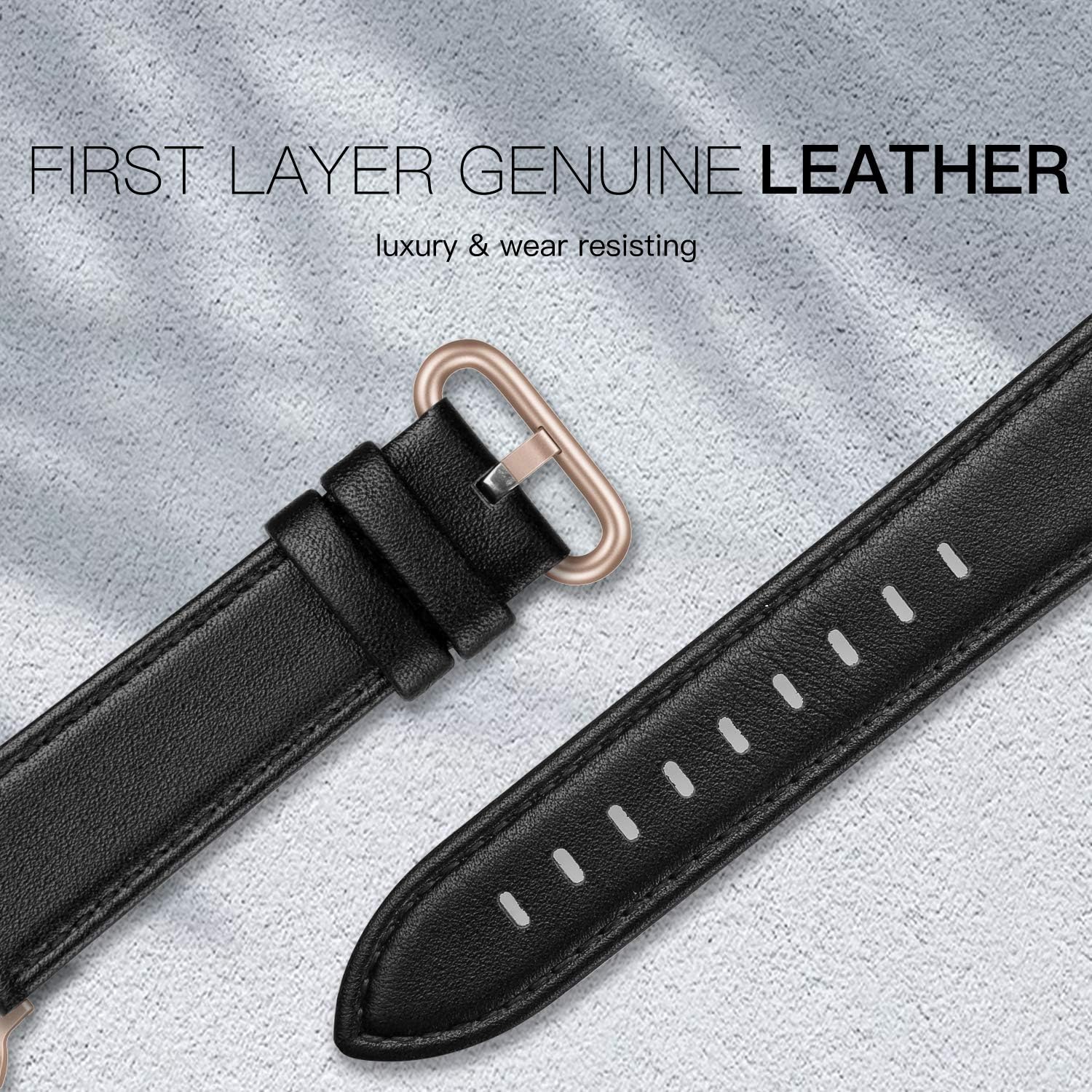 Thumbnail 1 de PARMPH Genuine Leather Strap for Apple Watch – 38mm/40mm/41mm/42mm (Series 10)