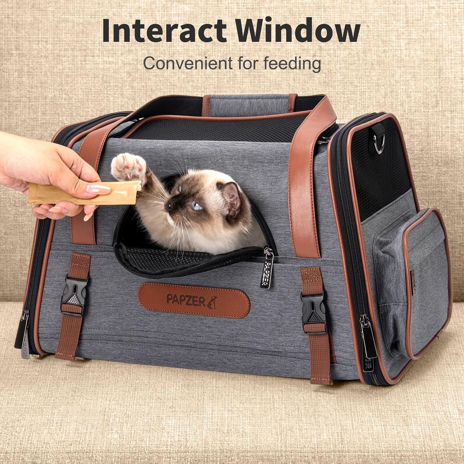 Detalle 1 de Pet Carrier with 900D Oxford Fabric
