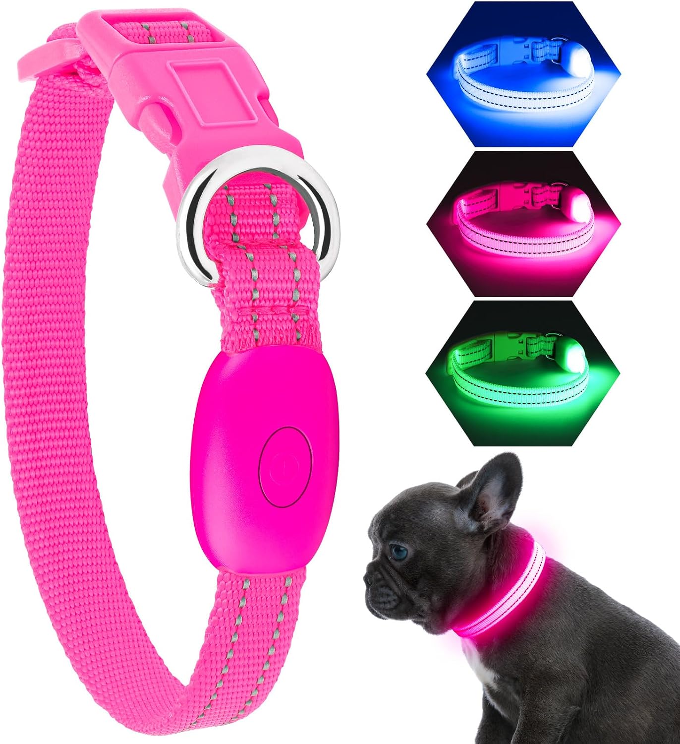 Thumbnail 6 de KOSKILL Leuchthalsband für Hund, wiederaufladbar per USB, wasserdicht – Grün (S)