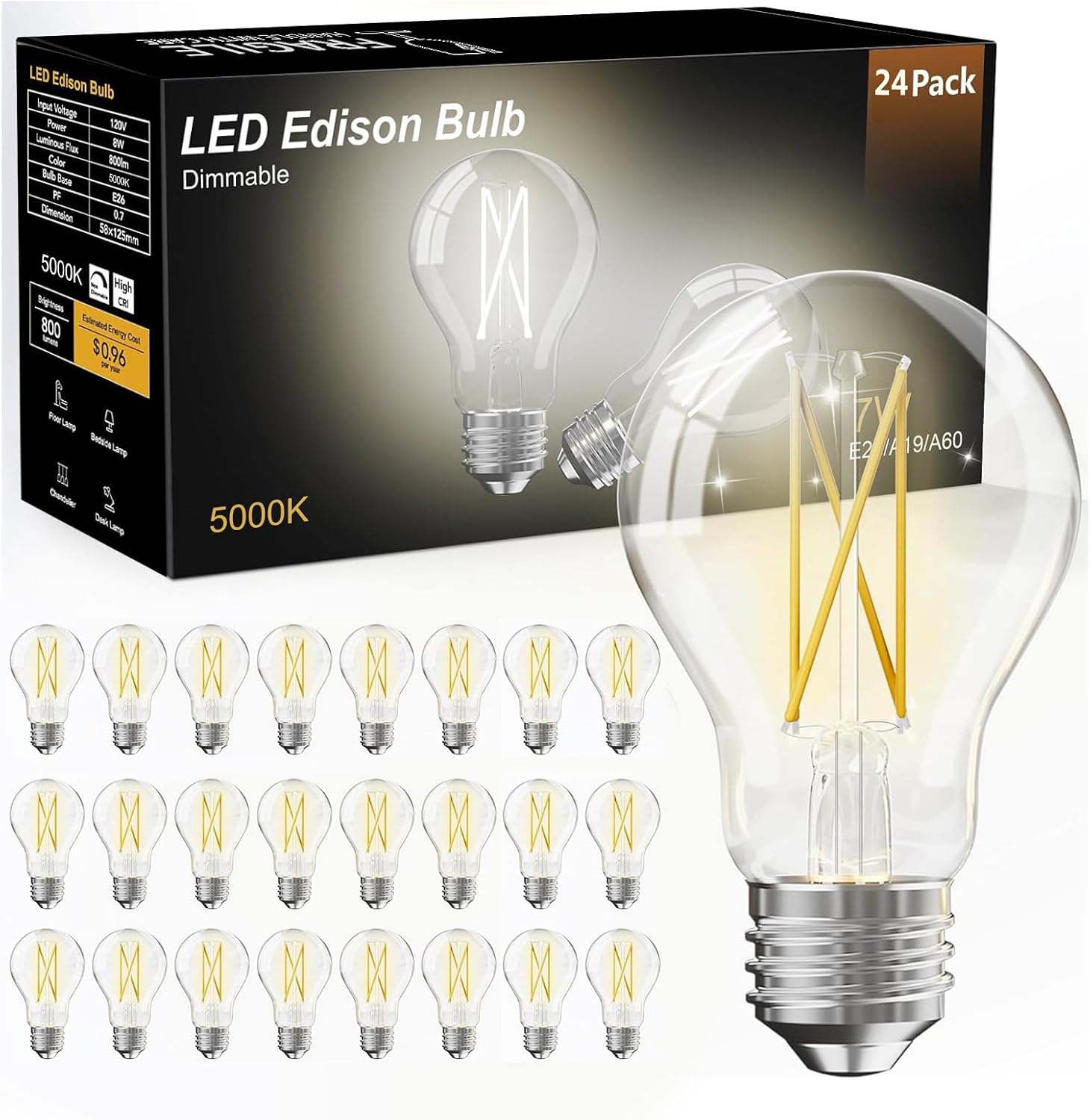 Detalle de Dalattin A19 LED Bulbs