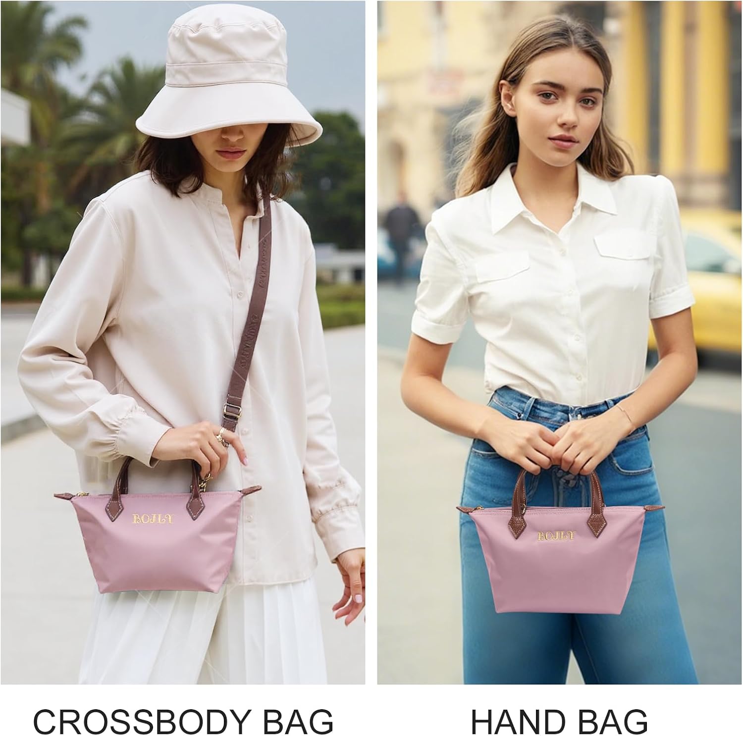 Detalle 2 de BOJLY Sac Bandoulière Femme en Nylon Résistant – Tendance, Léger et Polyvalent