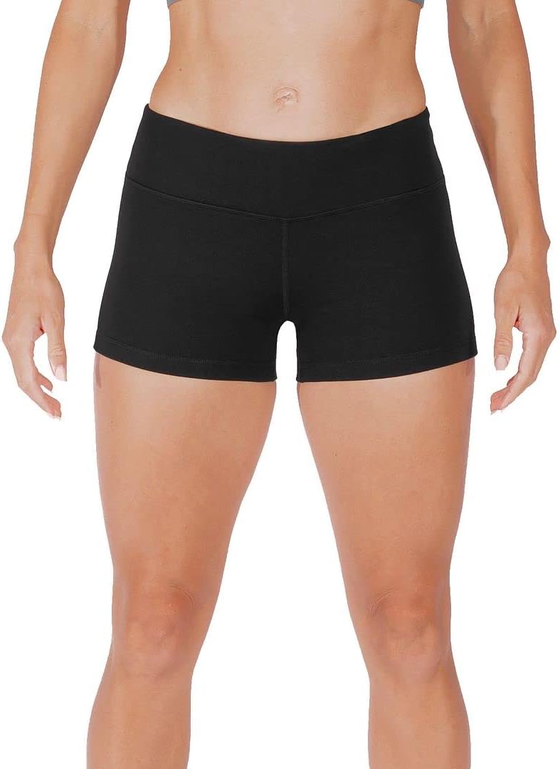 Detalle 2 de Tough Mode Women’s 3-Inch Volleyball WOD Shorts with Mesh Liner & Zipper Pocket
