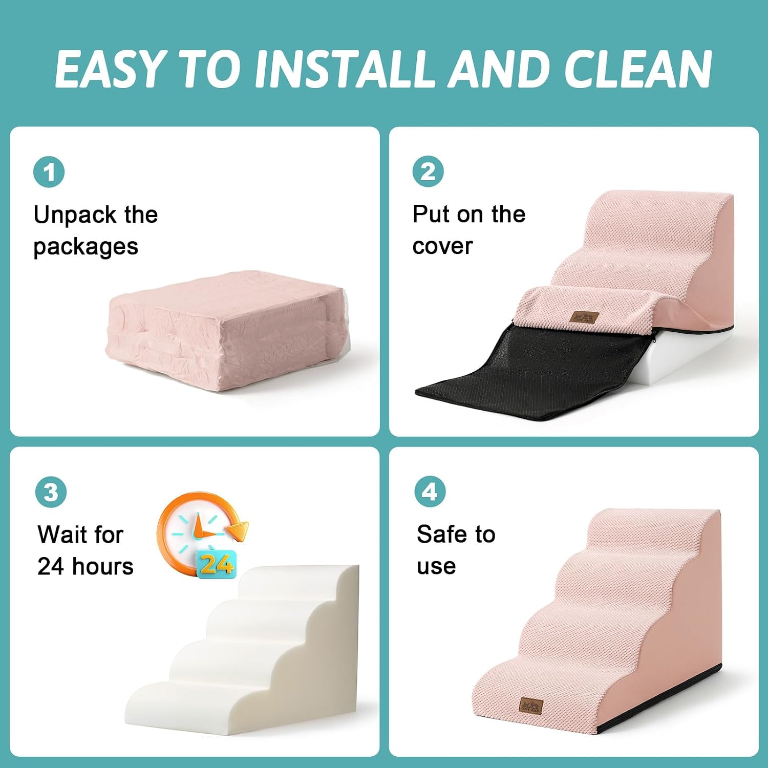 Thumbnail 6 de COZY KISS Dog Stairs for Small Dogs