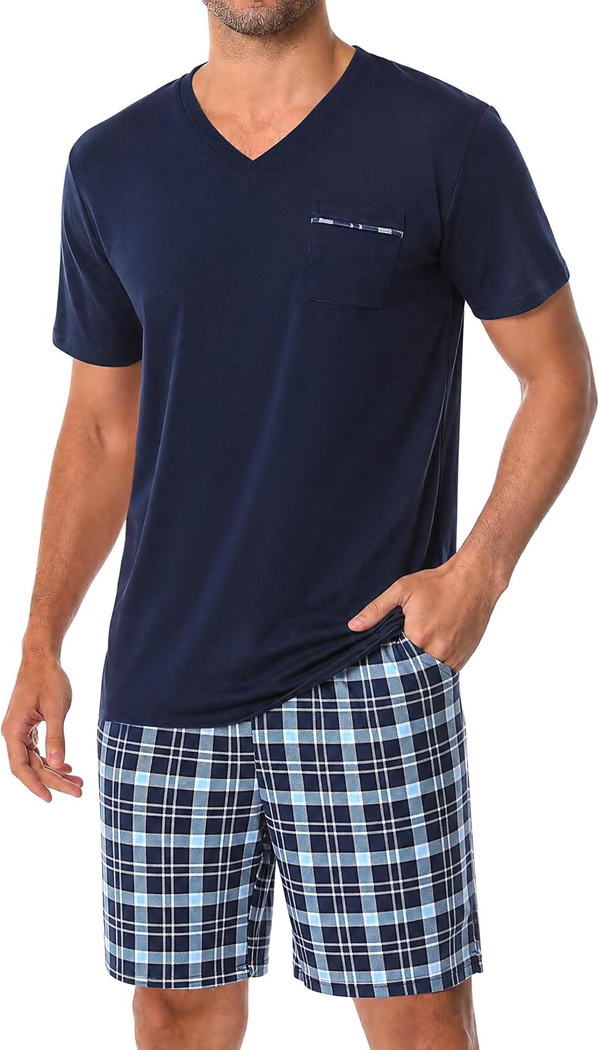 Detalle de Bresdk Pyjama court homme 95% coton 5% élasthanne