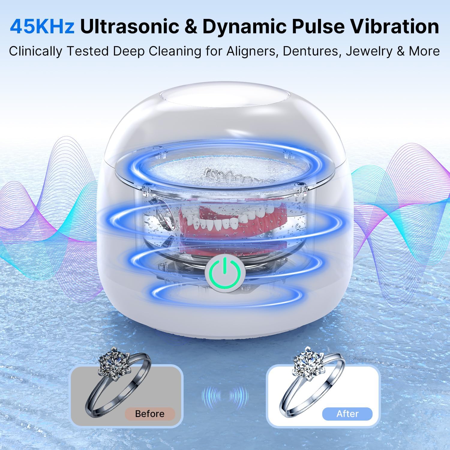 Detalle de ITSHINY Pulitore Ultrasuoni 45 kHz