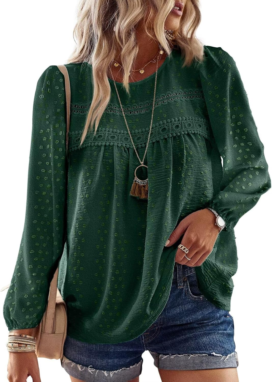 Detalle de TUUHAW Tee Shirt Femme Boho